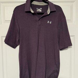 Under Armour HeatGeat Purple Polo Shirt